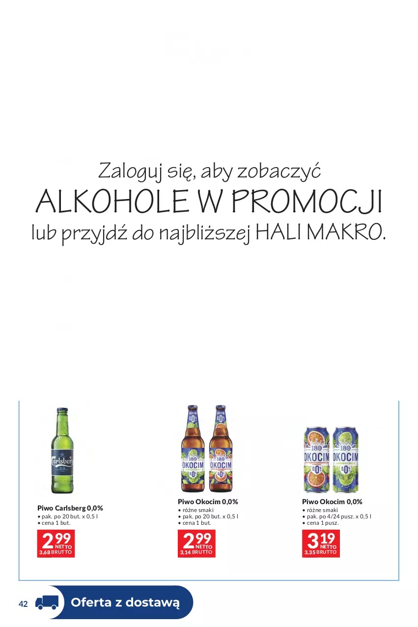 Gazetka promocyjna Makro - Dystrybucja do sklepów - ważna 01.09 do 28.09.2026 - strona 42 - produkty: Alkohole, Carlsberg, JBL, Kasztelan, Koc, Okocim, Piwo
