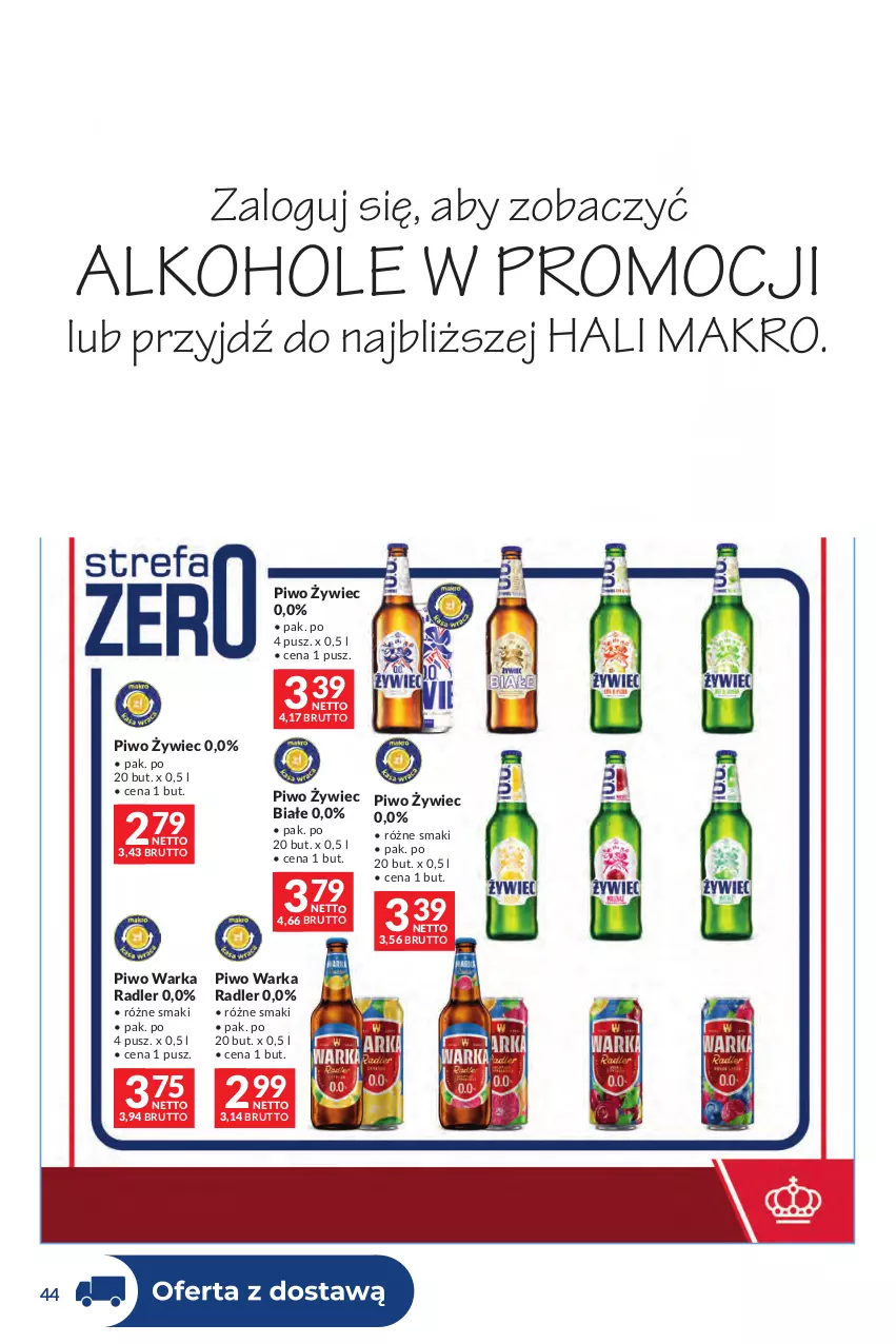 Gazetka promocyjna Makro - Dystrybucja do sklepów - ważna 01.09 do 28.09.2026 - strona 44 - produkty: Alkohole, JBL, Piwo, Por, Radler, Warka