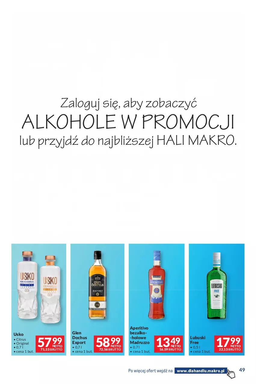 Gazetka promocyjna Makro - Dystrybucja do sklepów - ważna 01.09 do 28.09.2026 - strona 49 - produkty: Absolut, Alkohole, Gin, JBL, Por, Whisky, Wódka