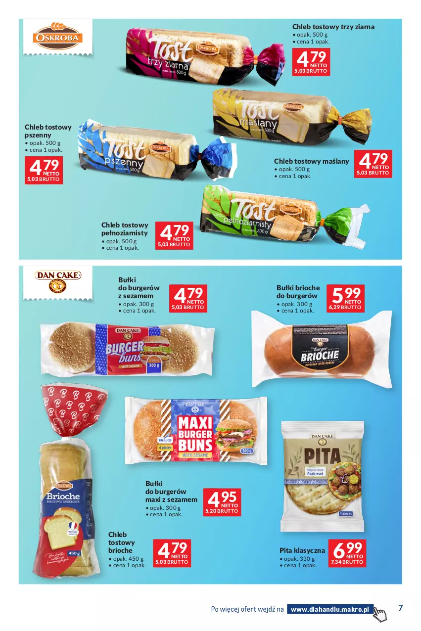 Gazetka promocyjna Makro - Dystrybucja do sklepów - ważna 01.09 do 28.09.2026 - strona 7 - produkty: Burger, Chleb, Chleb tostowy, Sezam