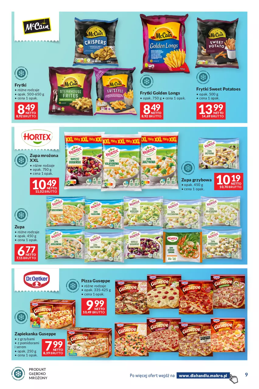 Gazetka promocyjna Makro - Dystrybucja do sklepów - ważna 01.09 do 28.09.2026 - strona 9 - produkty: Frytki, Pizza, Ser, Zapiekanka, Zupa