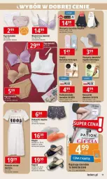 Gazetka promocyjna E Leclerc - Gazetka - ważna od 17.08 do 17.08.2024 - strona 11 - produkty: Klapki, Top, Ser, Kapcie, Biustonosz, Karp, Rajstopy, Skarpetki, Dzieci, Figi, Bokserki