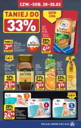 Gazetka promocyjna Aldi - Super ceny na weekend - Gazetka - ważna od 30.03 do 30.03.2024 - strona 5 - produkty: Makaron, Kawa rozpuszczalna, Sok, Cukier, Kawa, Diamant, Tymbark, Cukier trzcinowy, Jacobs, Kinder