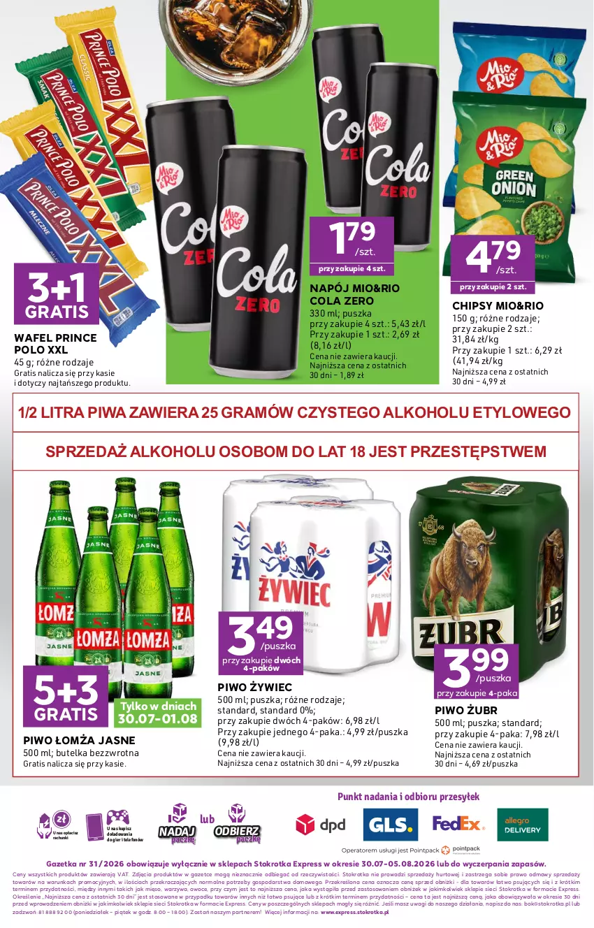 Gazetka promocyjna Stokrotka - Express - ważna 30.07 do 05.08.2026 - strona 6 - produkty: Chipsy, Chrupki, Gra, Ketchup, Mięso, Napój, O nas, Owoce, Piwa, Piwo, Prince Polo, Telefon, Wagi, Warzywa