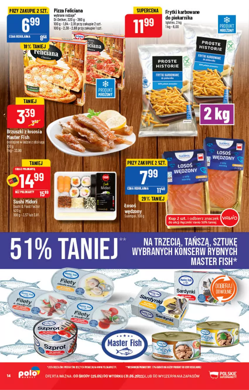 Gazetka promocyjna PoloMarket - Gazetka pomocyjna - ważna 25.05 do 31.05.2022 - strona 14 - produkty: Feliciana, Frytki, LG, Piekarnik, Pizza, Ser