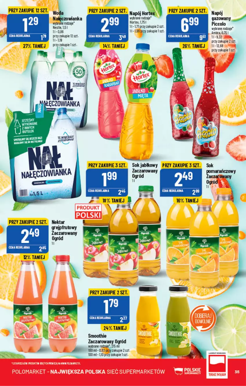 Gazetka promocyjna PoloMarket - Gazetka pomocyjna - ważna 25.05 do 31.05.2022 - strona 35 - produkty: Grejpfrut, Nałęczowianka, Napój, Nektar, Ogród, Sok