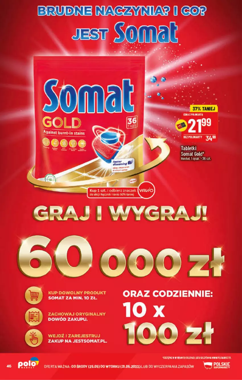 Gazetka promocyjna PoloMarket - Gazetka pomocyjna - ważna 25.05 do 31.05.2022 - strona 46 - produkty: Gra, Somat