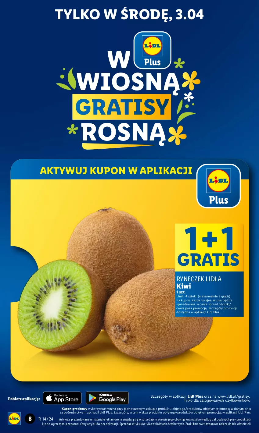 Gazetka promocyjna Lidl - GAZETKA - ważna 02.04 do 03.04.2024 - strona 8 - produkty: Gra, Kiwi, Olej