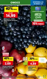 Gazetka promocyjna Lidl - GAZETKA - Gazetka - ważna od 03.04 do 03.04.2024 - strona 15 - produkty: Ser, Cytryny, Winogrona, Owoce, Chleb, Wino, Jabłka
