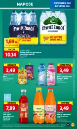 Gazetka promocyjna Lidl - GAZETKA - Gazetka - ważna od 03.04 do 03.04.2024 - strona 41 - produkty: Sok, Mus, Napoje, LANA, Tymbark, Oshee, Kubuś, Woda, Nektar