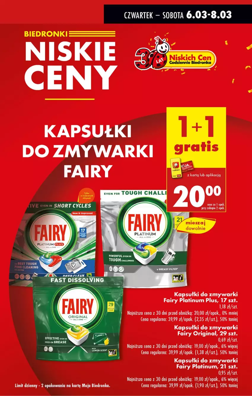 Gazetka promocyjna Biedronka - Od Czwartku - ważna 06.03 do 12.03.2025 - strona 15 - produkty: Fa, Fairy, Gin, Zmywarki