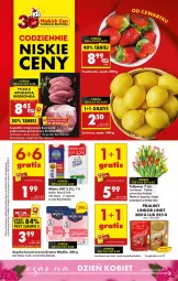 Gazetka promocyjna Biedronka - Od Czwartku - Gazetka - ważna od 12.03 do 12.03.2025 - strona 1 - produkty: Ser, Gra, Tulipan, Kwiaty cięte, Praliny, Lindor, Kret, Szynka konserwowa, Szynka, Bukiet, Lindt, Mleko, LG