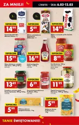 Gazetka promocyjna Biedronka - Od Czwartku - Gazetka - ważna od 12.03 do 12.03.2025 - strona 43 - produkty: Ketchup, Koncentrat pomidorowy, Makaron, Dawtona, Sos, Ser, Rum, Mleko w proszku, Ogórki konserwowe, Ananas, Spaghetti, Bazyl, Pudliszki, Pomidory, Heinz, Lisner, Mleko