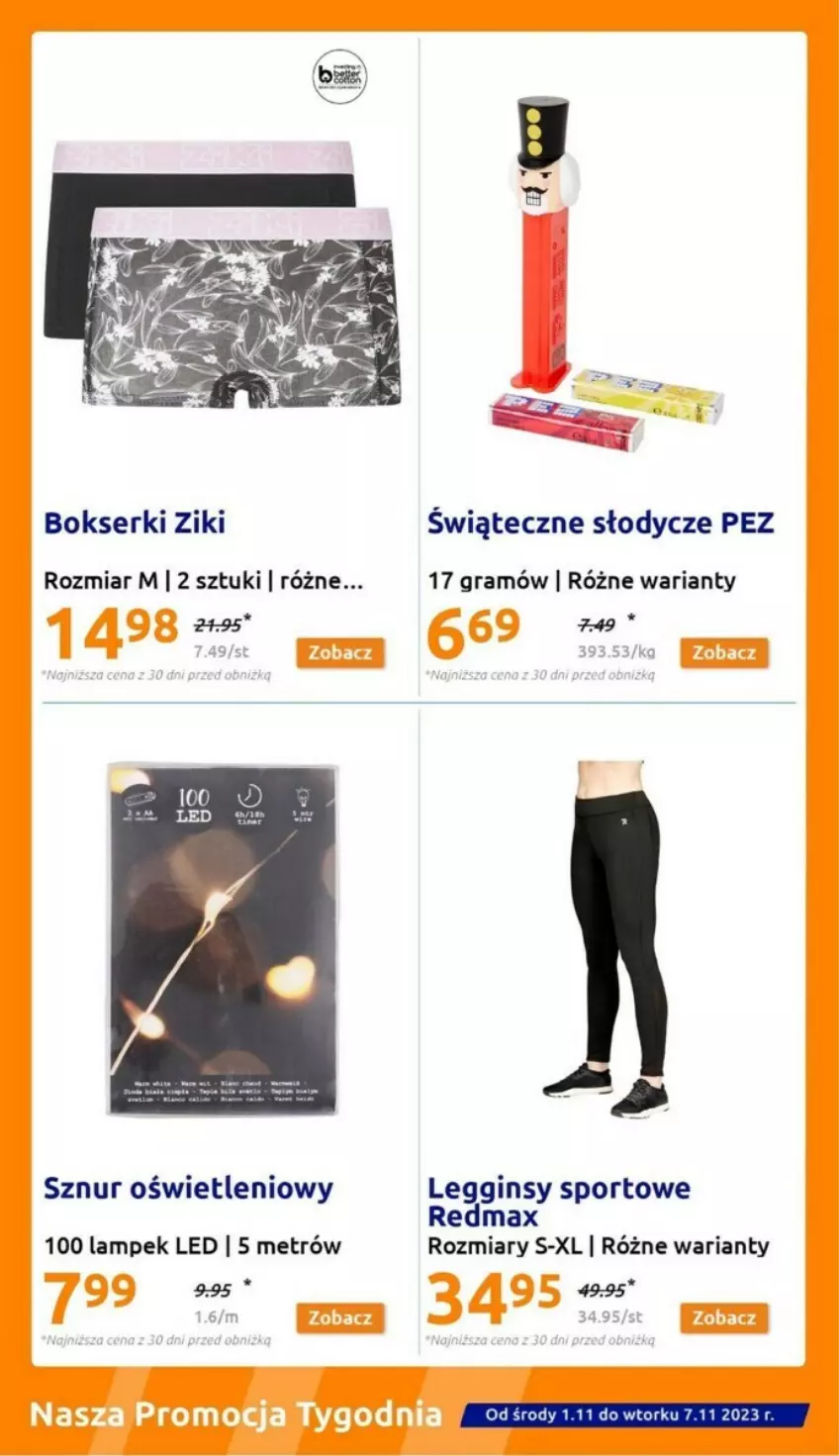 Gazetka promocyjna Action - ważna 01.11 do 07.11.2023 - strona 16 - produkty: Bokserki, Gin, Gra, Legginsy, Por, Ser, Sport