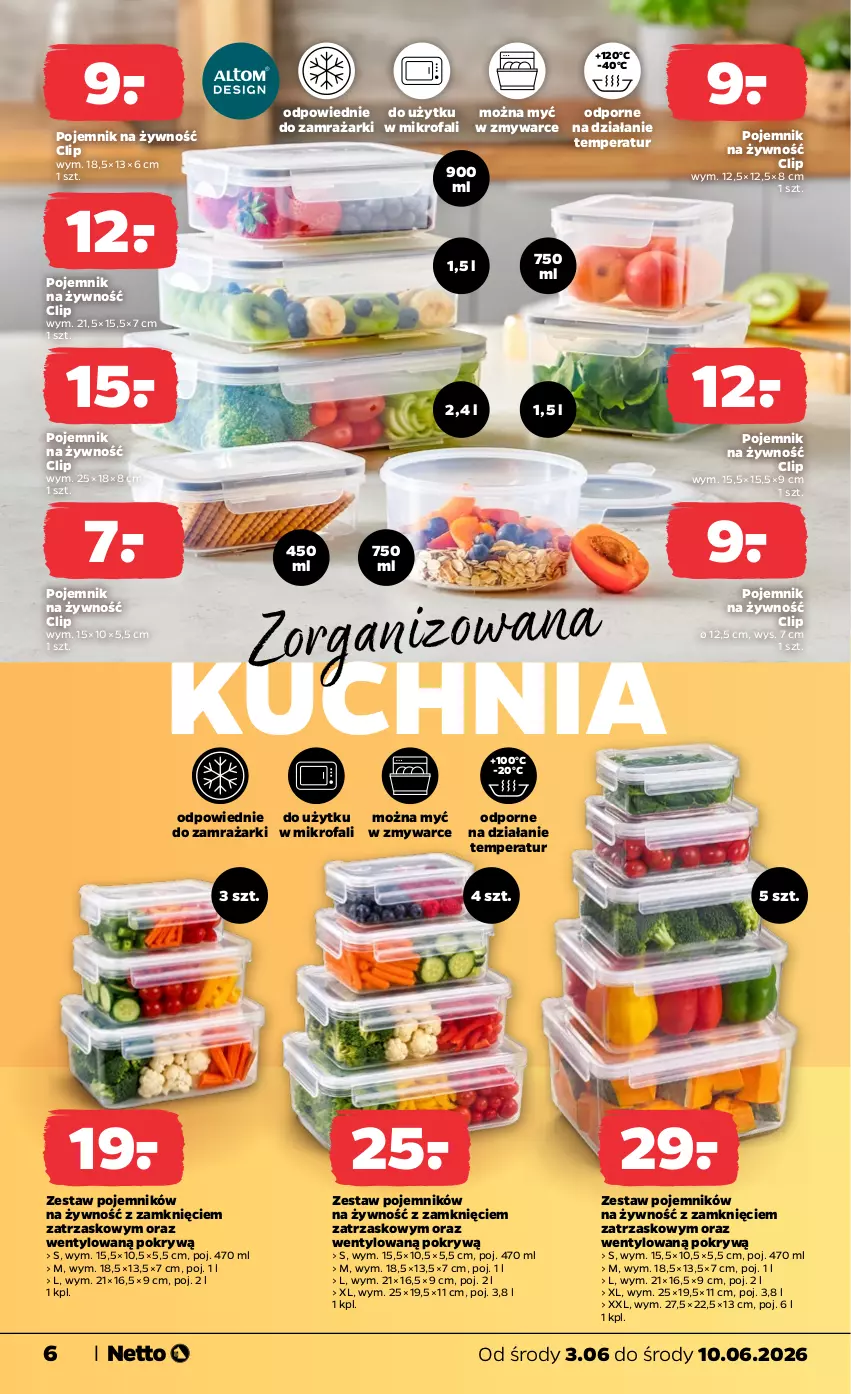 Gazetka promocyjna Netto - Od Środy - ważna 03.06 do 10.06.2026 - strona 6 - produkty: Fa, Kuchnia, Pojemnik, Por