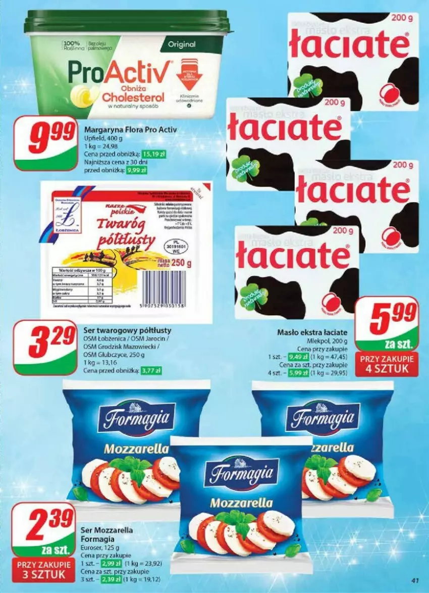 Gazetka promocyjna Dino - ważna 04.12 do 10.12.2024 - strona 36 - produkty: Flora, Margaryna, Masło, Mozzarella, Ser, Ser twarogowy, Twaróg