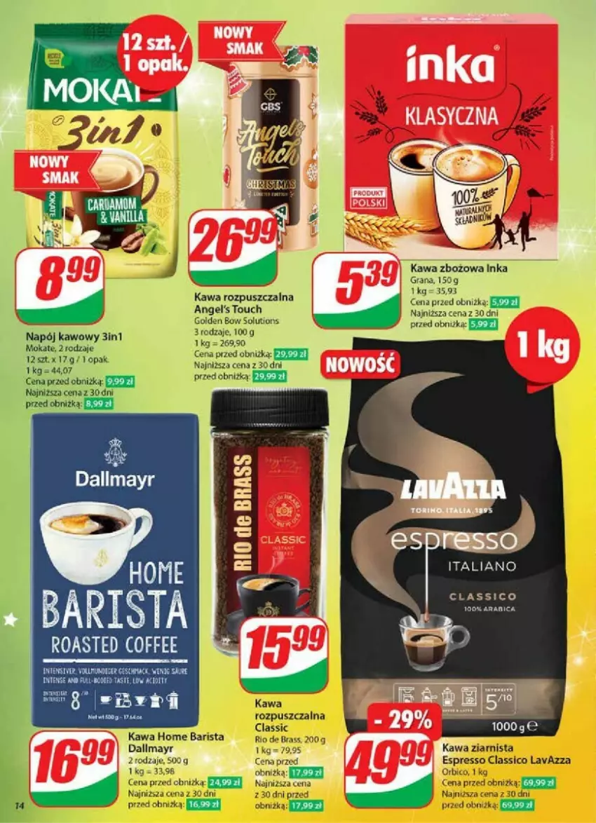 Gazetka promocyjna Dino - ważna 04.12 do 10.12.2024 - strona 6 - produkty: BIC, Dallmayr, Gra, Inka, Kawa, Kawa rozpuszczalna, Kawa zbożowa, Kawa ziarnista, Lavazza, Napój