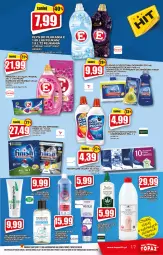 Gazetka promocyjna Topaz - Gazetka - Gazetka - ważna od 02.03 do 02.03.2022 - strona 17 - produkty: Top, Sok, Gin, Finish, Płyn do mycia podłóg, Eveline, Tablet, Płyn nabłyszczający, Velvet, Venus, Płyn do płukania, Chusteczki, Płyn do mycia, Zmywarki, Kapsułki do prania, Tabletki do zmywarki