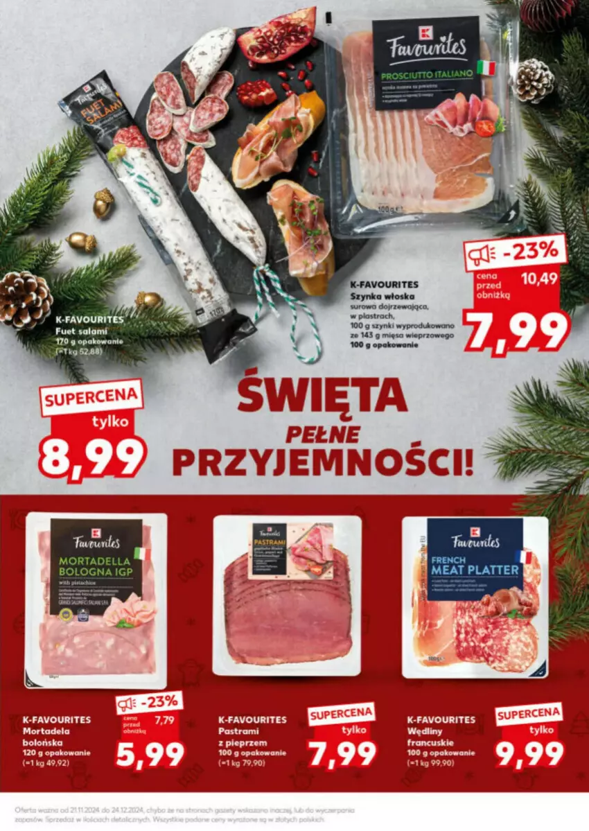 Gazetka promocyjna Kaufland - ważna 16.12 do 18.12.2024 - strona 20 - produkty: Fa, Mięso, Mięso wieprzowe, Szynka