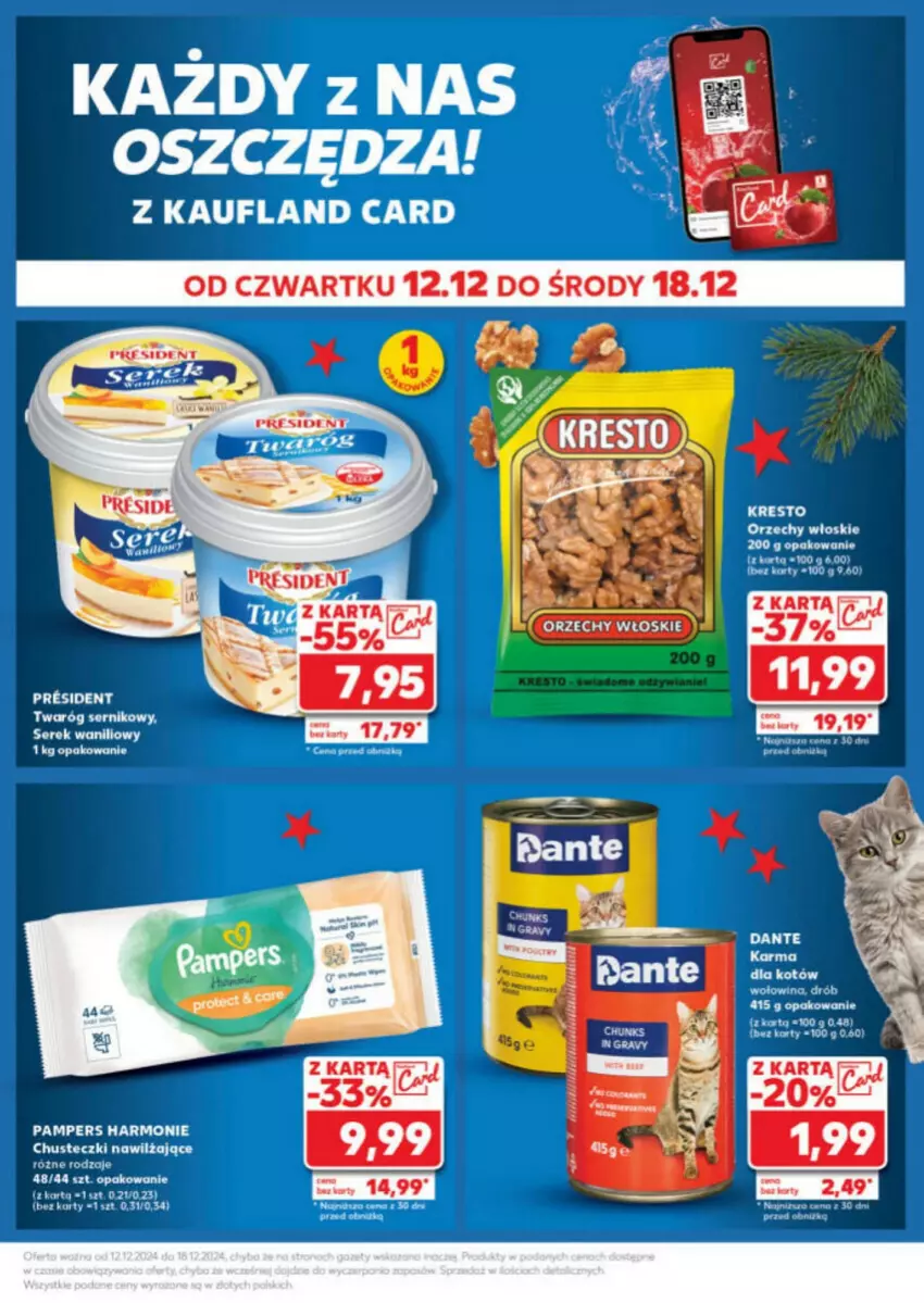 Gazetka promocyjna Kaufland - ważna 16.12 do 18.12.2024 - strona 44 - produkty: Drób, Narty, Orzechy włoskie, Pampers, Ser, Twaróg