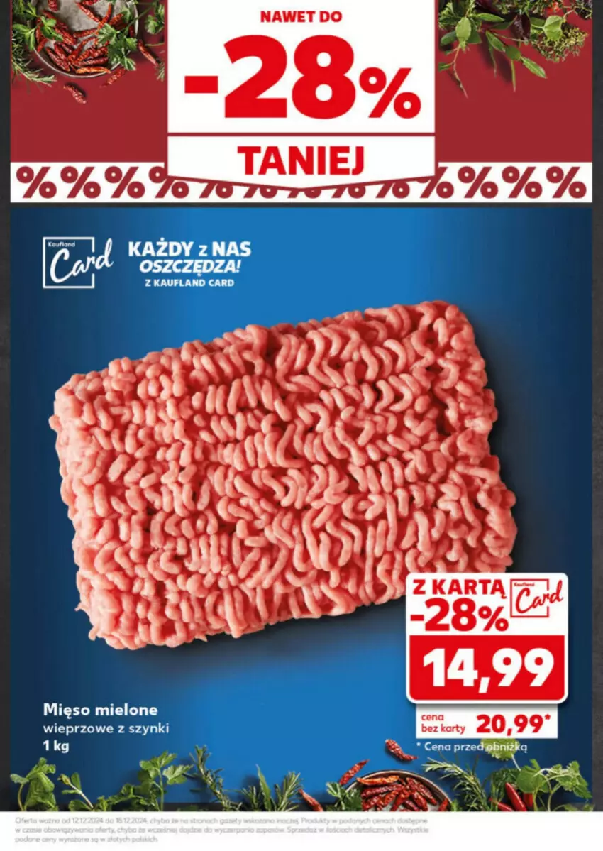 Gazetka promocyjna Kaufland - ważna 16.12 do 18.12.2024 - strona 7 - produkty: Mięso, Mięso mielone