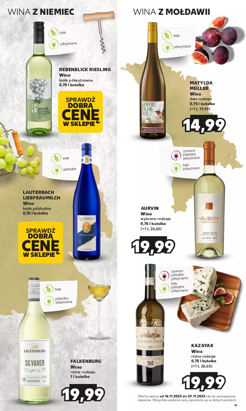 Gazetka promocyjna Kaufland - Barek Kauflandu - ważna 16.11 do 29.11.2023 - strona 14 - produkty: Fa, Müller, Wino, Wino białe