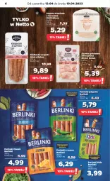 Gazetka promocyjna Netto - Artykuły spożywcze - Gazetka - ważna od 19.04 do 19.04.2023 - strona 6 - produkty: Kurczak, Ser, Parówki, Stół, Szynka, Berlinki
