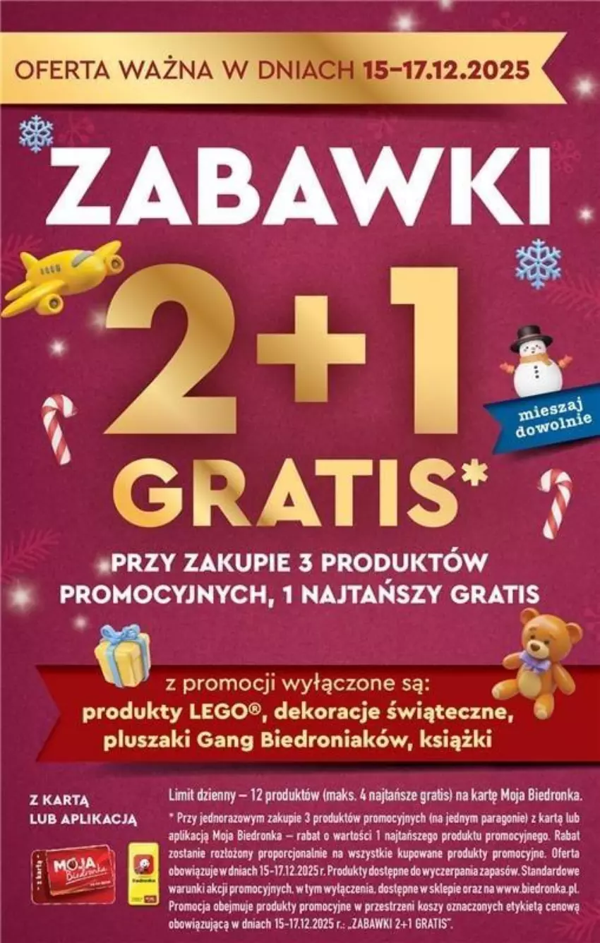 Gazetka promocyjna Biedronka - Od Poniedziałku - ważna 15.12 do 20.12.2025 - strona 3 - produkty: Gra, LEGO, Pluszak, Por