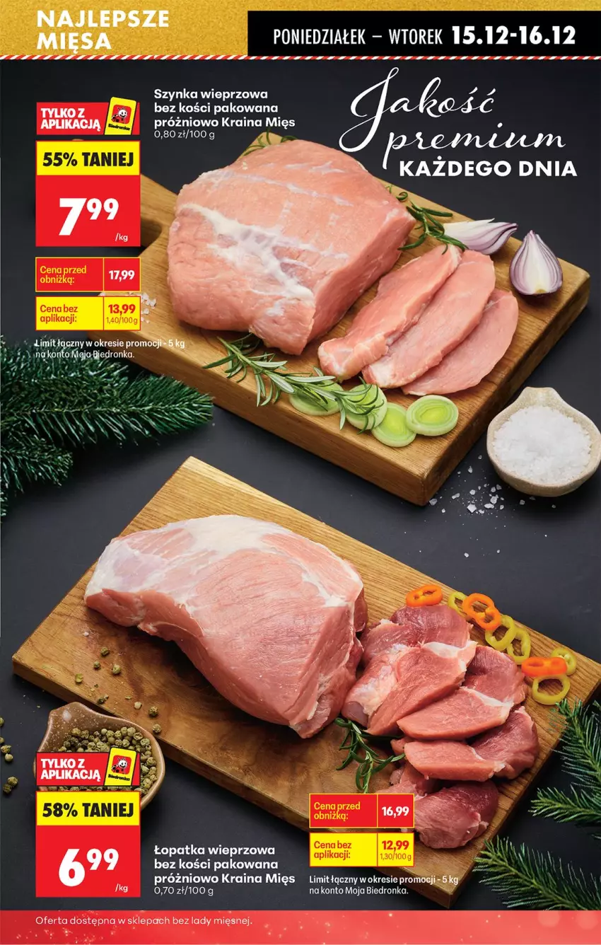 Gazetka promocyjna Biedronka - Od Poniedziałku - ważna 15.12 do 20.12.2025 - strona 33 - produkty: Szynka, Szynka wieprzowa