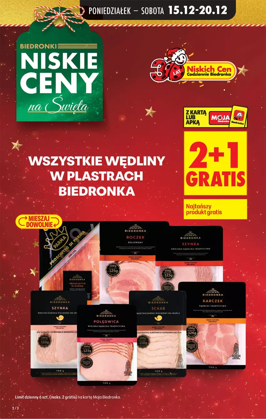 Gazetka promocyjna Biedronka - Od Poniedziałku - ważna 15.12 do 20.12.2025 - strona 4 - produkty: Fa, Gra, Piec, Polędwica, Szynka