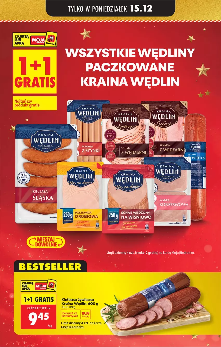 Gazetka promocyjna Biedronka - Od Poniedziałku - ważna 15.12 do 20.12.2025 - strona 5 - produkty: Gra, Kiełbasa, Kije, Parówki, Piec, Polędwica