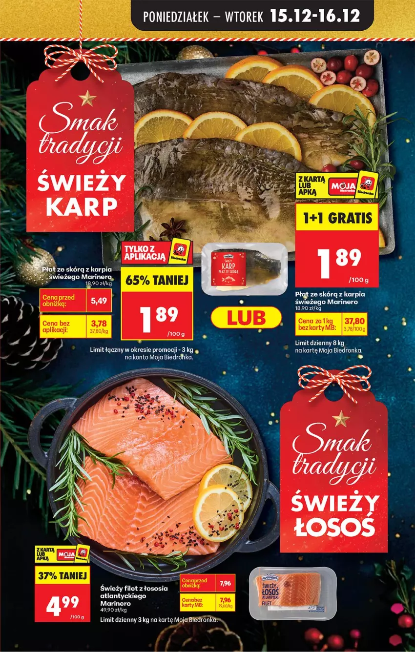 Gazetka promocyjna Biedronka - Od Poniedziałku - ważna 15.12 do 20.12.2025 - strona 7 - produkty: Karp, Sos