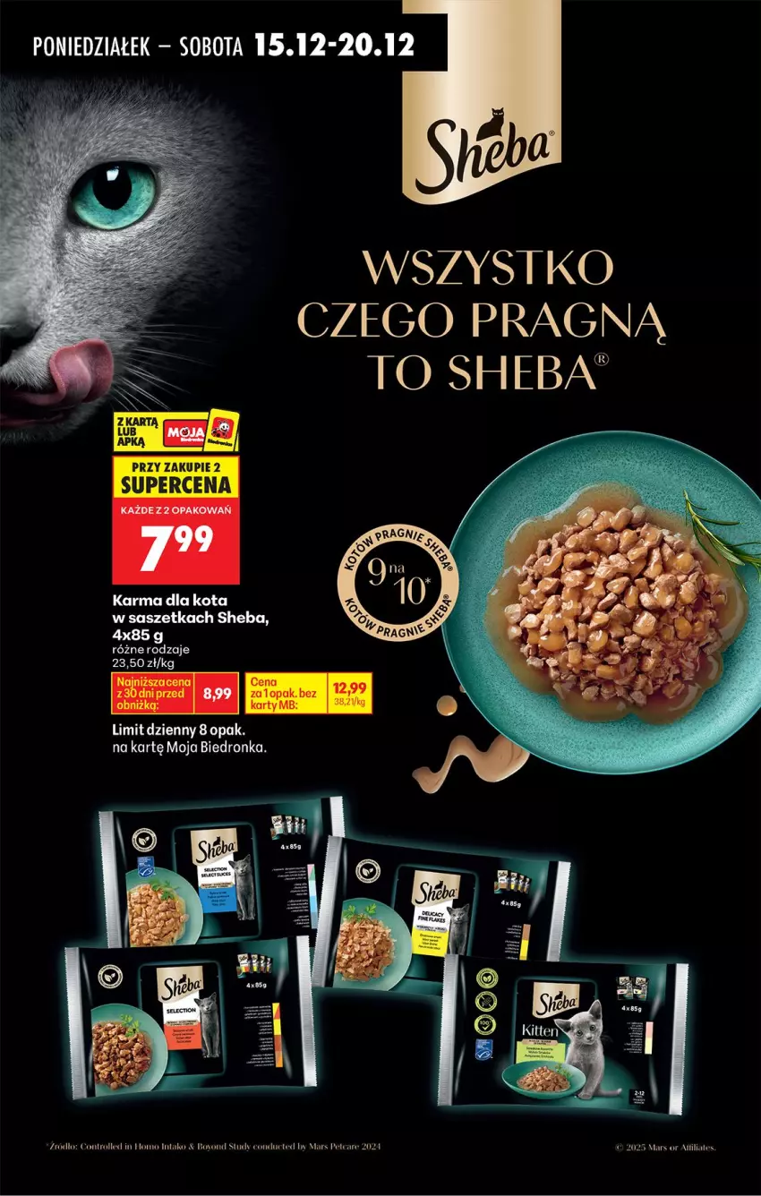 Gazetka promocyjna Biedronka - Od Poniedziałku - ważna 15.12 do 20.12.2025 - strona 86 - produkty: Control, Mars, Sheba