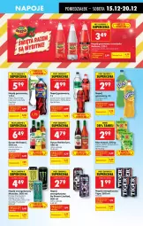 Gazetka promocyjna Biedronka - Od Poniedziałku - Gazetka - ważna od 20.12 do 20.12.2025 - strona 55 - produkty: Mus, Napój energetyczny, Mirinda, Coca-Cola, Napoje, Pepsi, Tiger, Napój gazowany, Syrop, Fanta, Kubuś, Sprite, Mango, Napój, Herbapol, Full Throttle, Fa