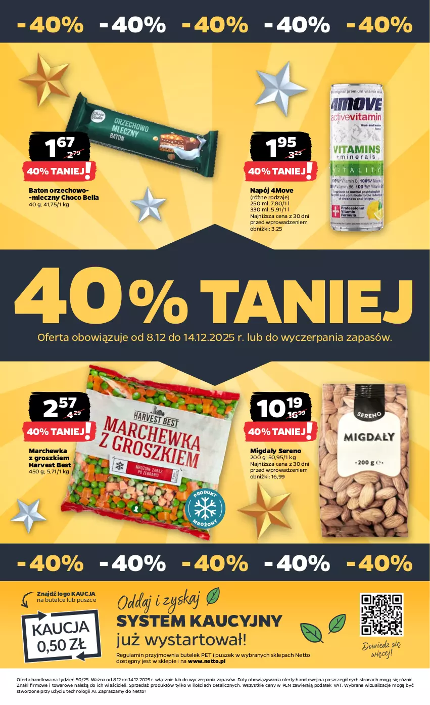 Gazetka promocyjna Netto - Od Poniedziałku - ważna 08.12 do 14.12.2025 - strona 31 - produkty: Baton, Bell, Bella, Marchewka, Migdały, Napój, Ser