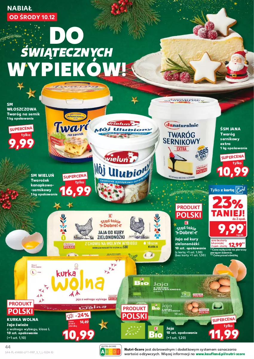 Gazetka promocyjna Kaufland - Gazetka tygodnia - ważna 10.12 do 16.12.2025 - strona 44 - produkty: Jaja, Ser, Twaróg