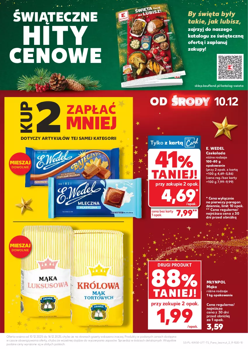 Gazetka promocyjna Kaufland - Gazetka tygodnia - ważna 10.12 do 16.12.2025 - strona 5 - produkty: Czekolada, E. Wedel, Mąka, Młynpol, O nas
