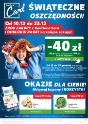 Gazetka promocyjna Kaufland - Gazetka tygodnia - Gazetka - ważna od 16.12 do 16.12.2025 - strona 21 - produkty: Pomelo, Olej, Szpinak