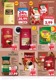 Gazetka promocyjna Kaufland - Gazetka tygodnia - Gazetka - ważna od 16.12 do 16.12.2025 - strona 47 - produkty: Nescafé, Kawa rozpuszczalna, Kawa ziarnista, Kawa mielona, Kawa, Jacobs Krönung, Lipton, Mocca Fix Gold, Jacobs, Woseba, Herbata, Herbapol, Herbata owocowa