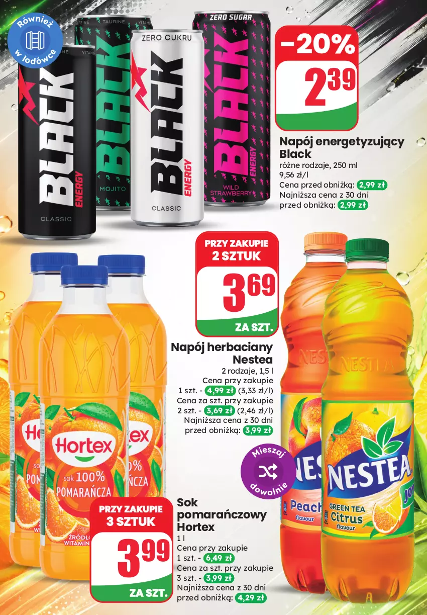 Gazetka promocyjna Dino - Weekendowe okazje - ważna 24.07 do 25.07.2026 - strona 2 - produkty: Hortex, Lack, Napój, Nestea, Sok, Sok pomarańczowy