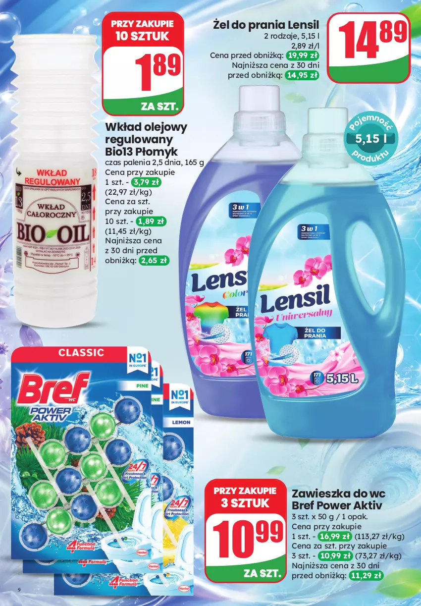 Gazetka promocyjna Dino - Weekendowe okazje - ważna 24.07 do 25.07.2026 - strona 9 - produkty: Bref, Olej, Wkład olejowy, Zawieszka do wc