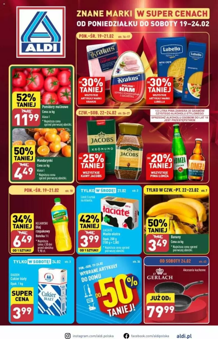Gazetka promocyjna Aldi - ważna 19.02 do 25.02.2024 - strona 1 - produkty: Mandarynki, Pomidory
