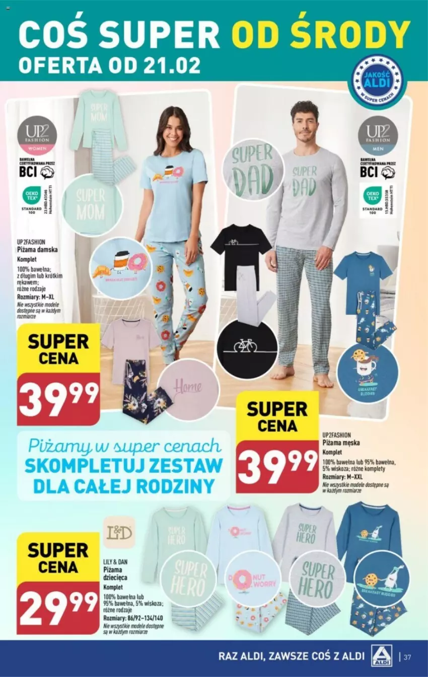 Gazetka promocyjna Aldi - ważna 19.02 do 25.02.2024 - strona 31 - produkty: Fa, Piżama, Wełna