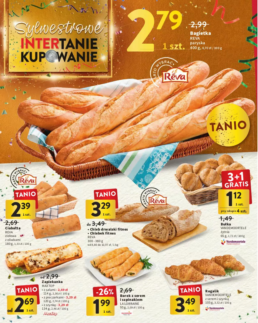 Gazetka promocyjna Intermarche - Gazetka Intermarche - ważna 27.12.2022 do 11.01.2023 - strona 20 - produkty: Bagietka, Bułka, Chleb, Ciabatta, Piec, Pieczarka, Rogal, Salami, Ser, Szpinak, Top, Zapiekanka