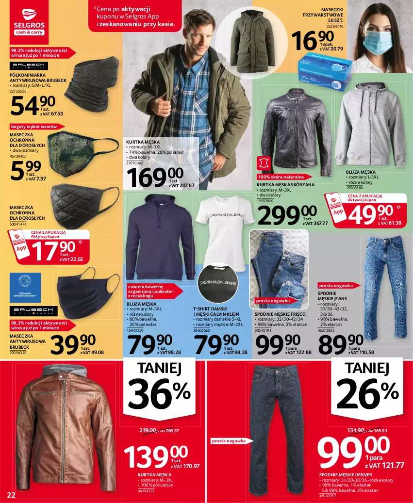 Gazetka promocyjna Selgros - Oferta przemysłowa - ważna 21.01 do 03.02.2021 - strona 22 - produkty: Bluza, Calvin Klein, Kurtka, LG, Spodnie, T-shirt, Wełna