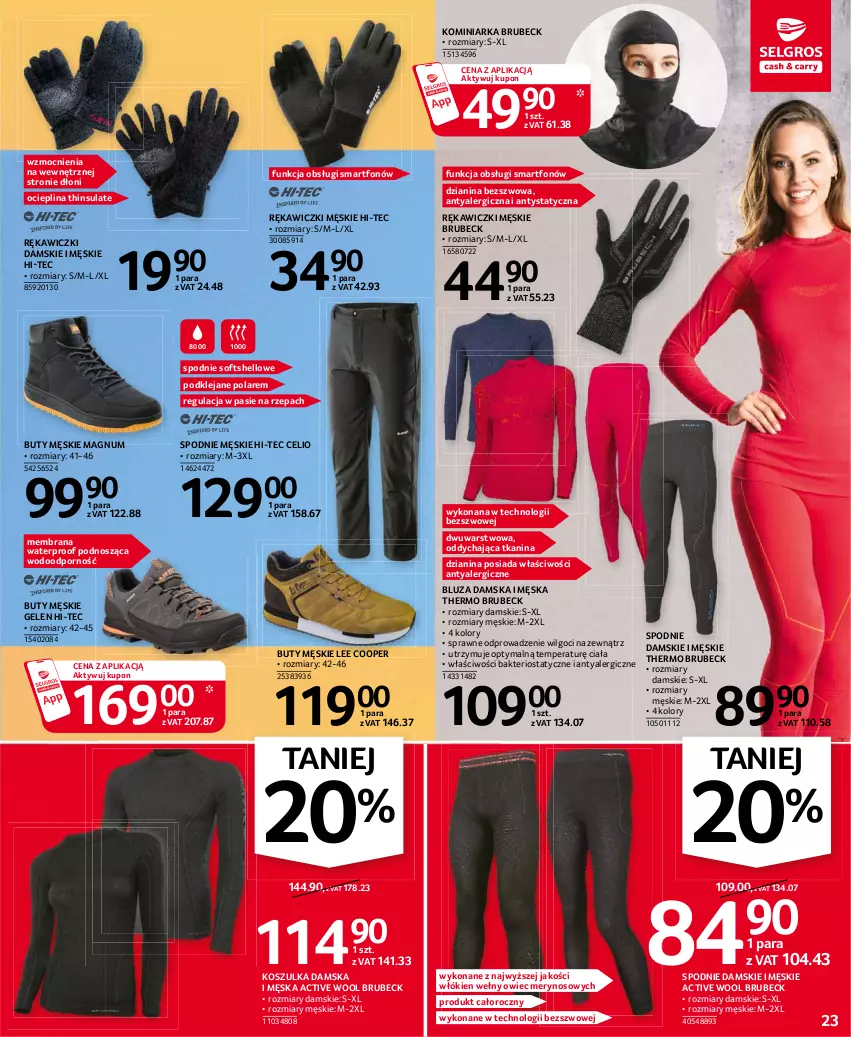 Gazetka promocyjna Selgros - Oferta przemysłowa - ważna 21.01 do 03.02.2021 - strona 23 - produkty: Bluza, Buty, Hi-Tec, Klej, Kosz, Koszulka, LG, Por, Smartfon, Spodnie, Spodnie softshell