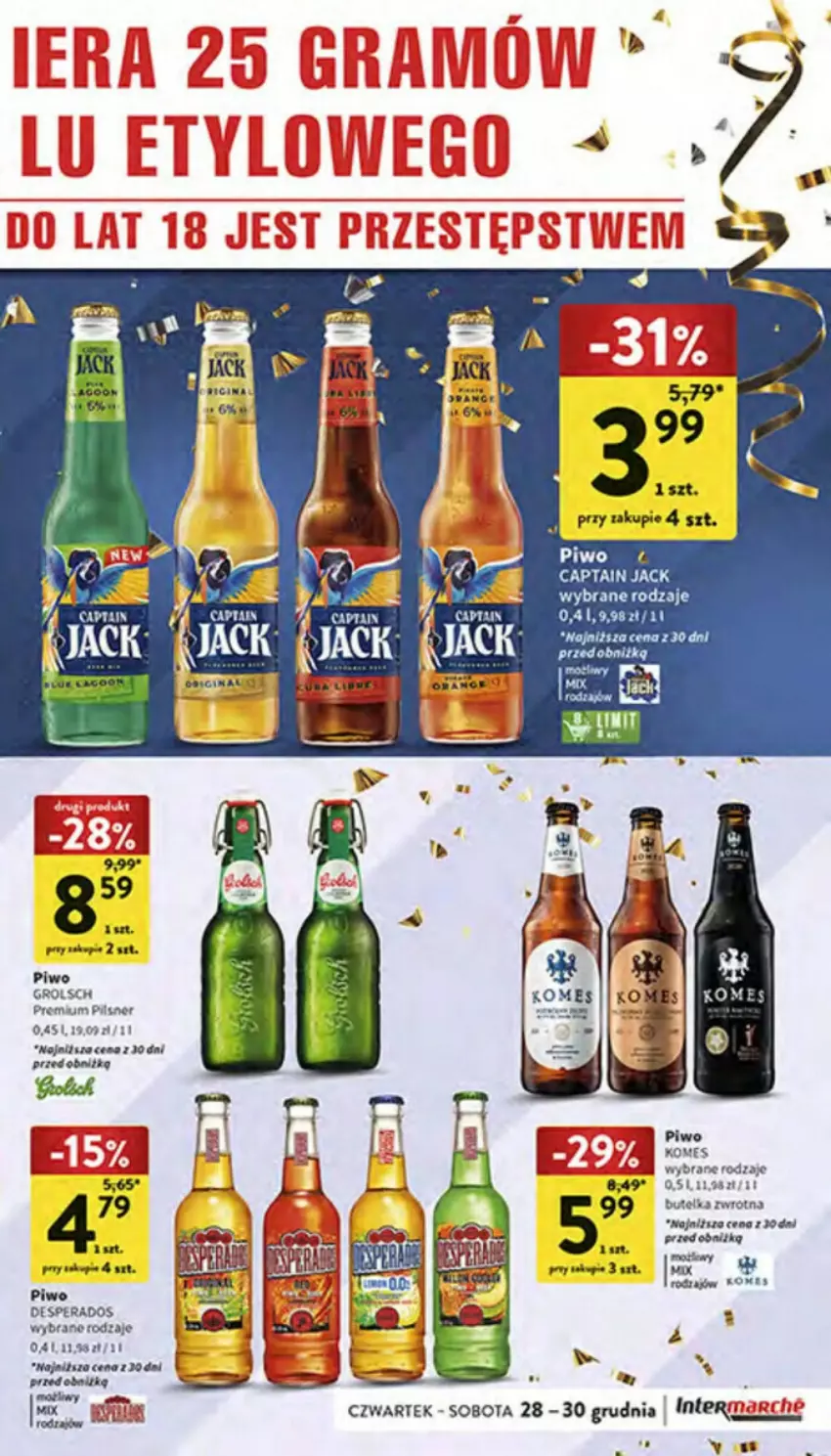 Gazetka promocyjna Intermarche - ważna 28.12.2023 do 03.01.2024 - strona 16 - produkty: Piwo, Por