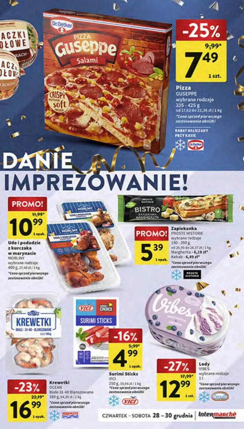 Gazetka promocyjna Intermarche - ważna 28.12.2023 do 03.01.2024 - strona 7 - produkty: Fa, Krewetki, Pizza, Surimi, Zapiekanka