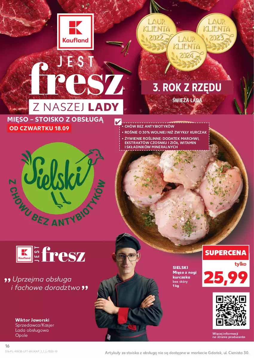 Gazetka promocyjna Kaufland - Gazetka tygodnia - ważna 18.09 do 24.09.2025 - strona 16 - produkty: Fa, Kurczak, Mięso
