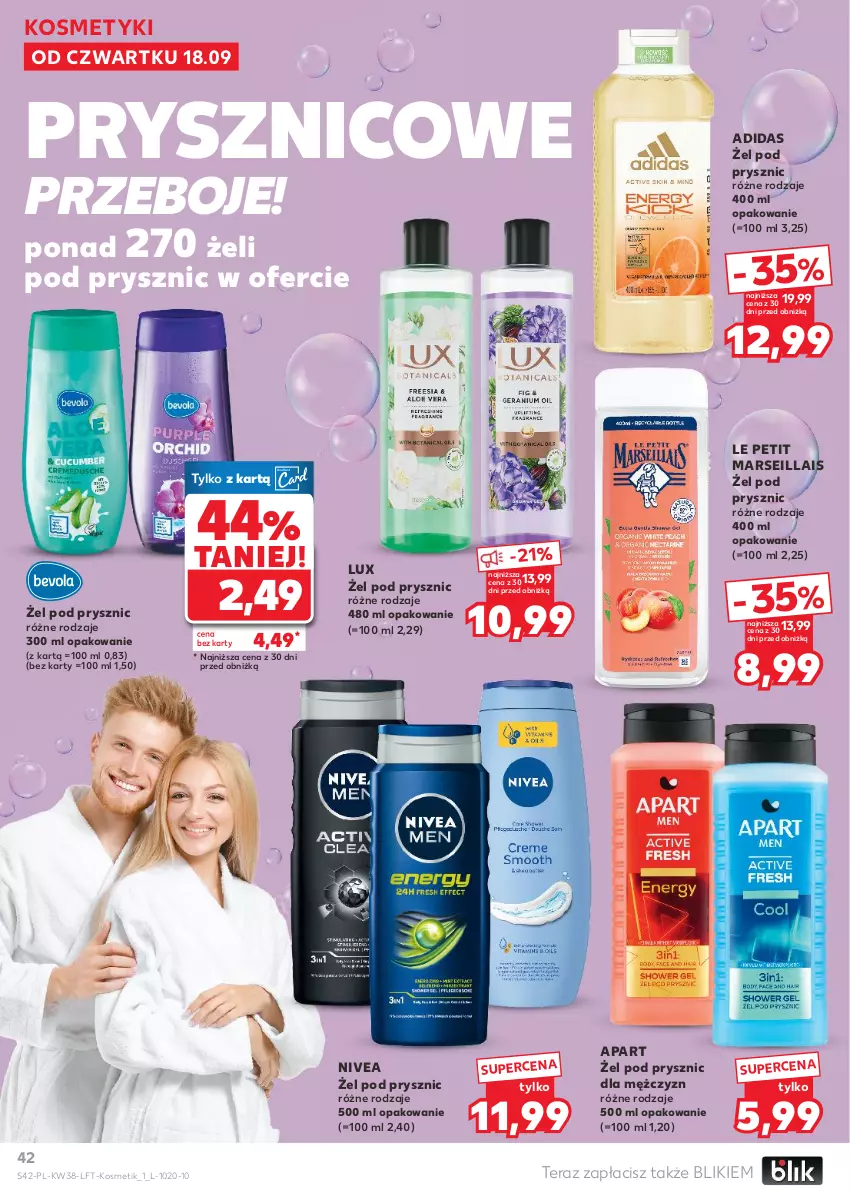Gazetka promocyjna Kaufland - Gazetka tygodnia - ważna 18.09 do 24.09.2025 - strona 42 - produkty: Adidas, Mars, Nivea, Tera